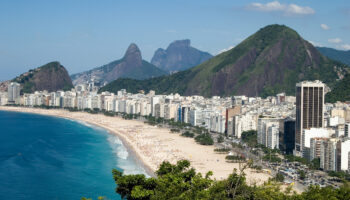 View from copacabana Beach, Rio de Janeiro, Brazil