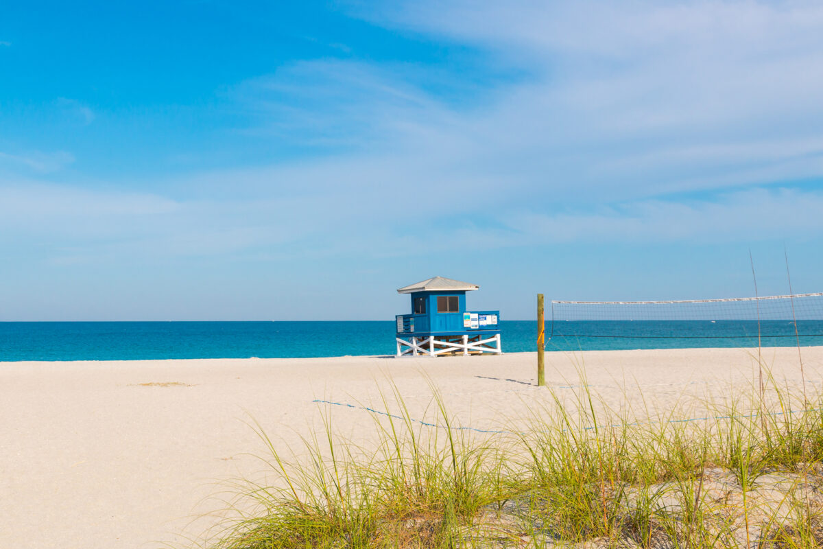 Lifeguard Tower in Venice Beach, Florida.