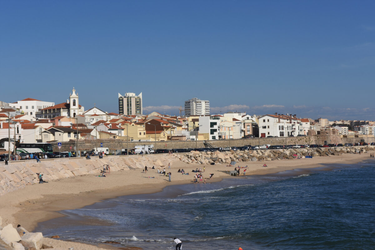 Village and Beach Buarcos, Figueira da Foz, Portugal.