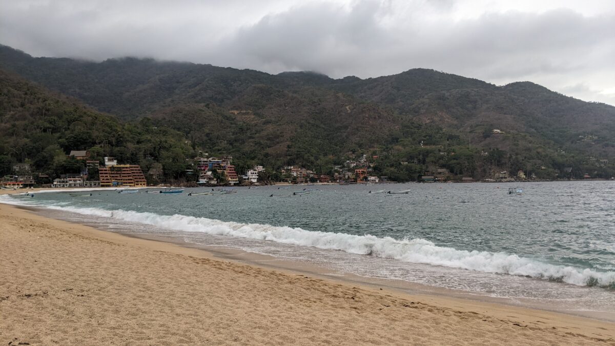 Main beach in Yelapa, Mexico.