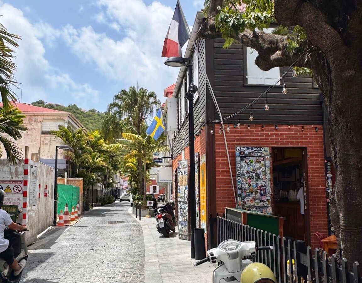 Downtown Gustavia.