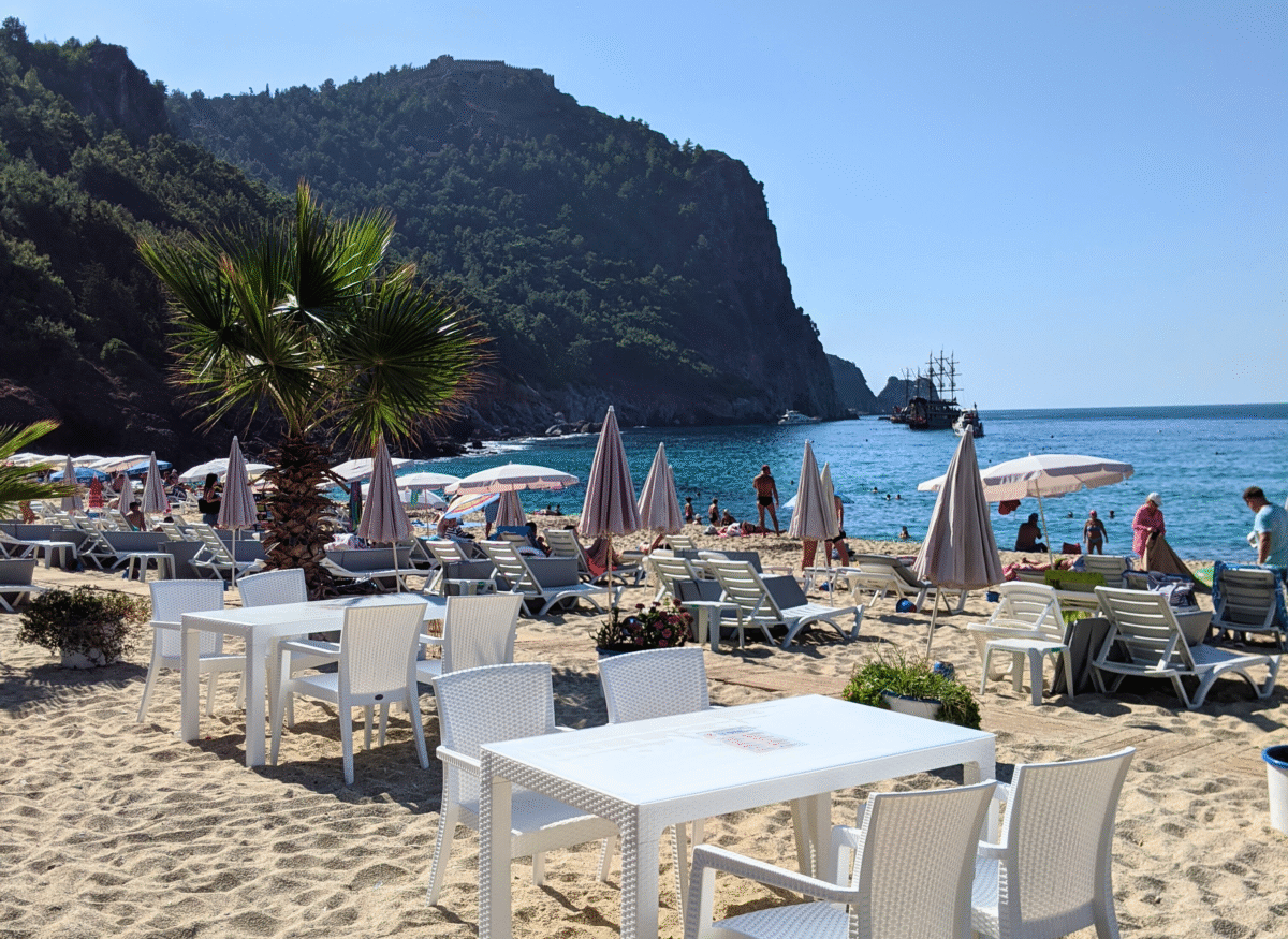 Kleopatra beach in Turkey