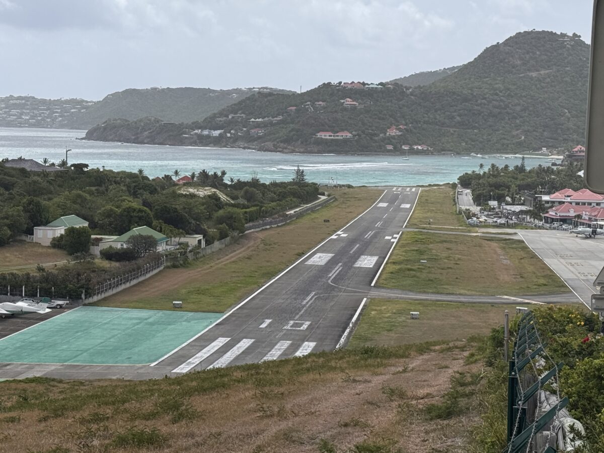 St. Barth runway.
