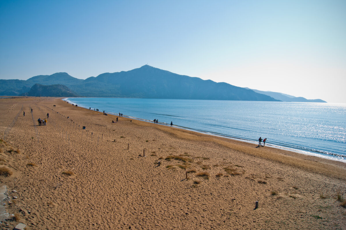 iztuzu beach in Turkey.