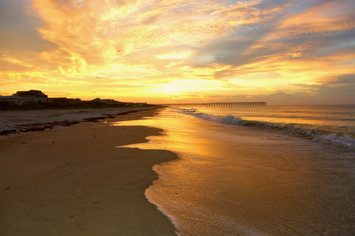 Sunrise at Beach, North Carolina.