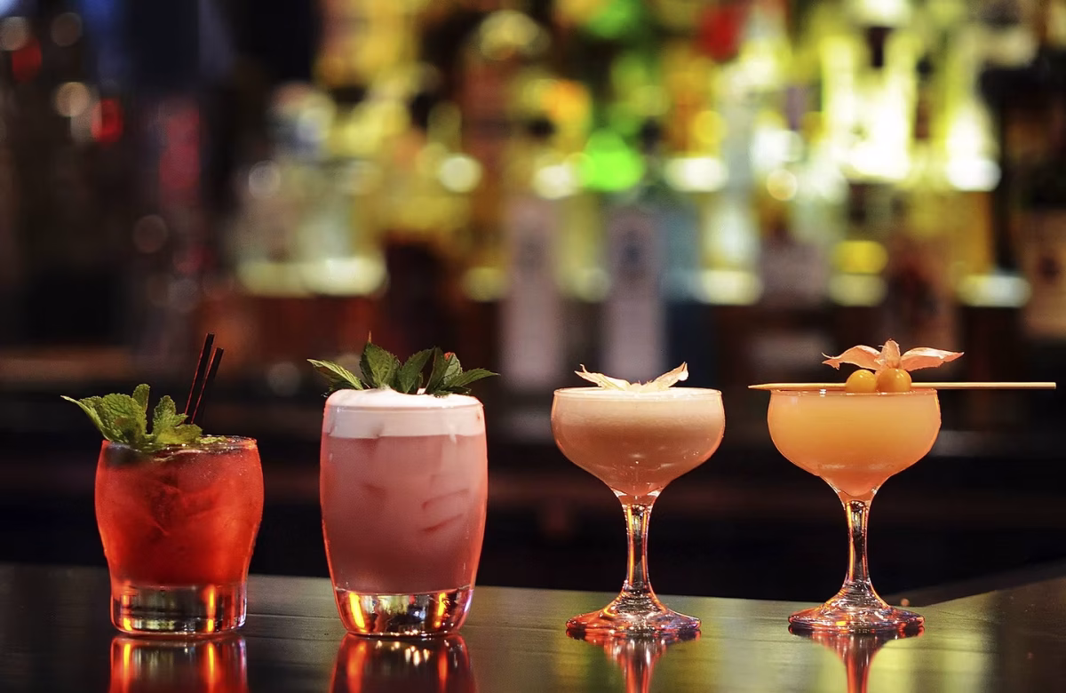 Cocktail Lineup at the Vue.