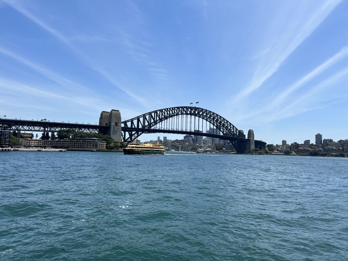 Sydney Harbor in Australia.
