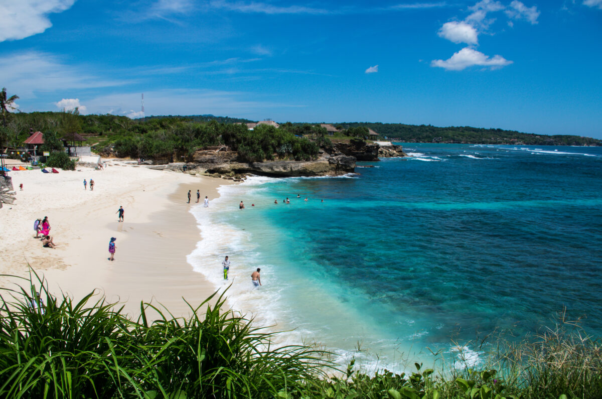 Dream Beach on Nusa Lembongan.