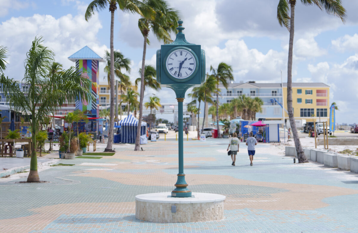 clock at Fort Myers, Florida