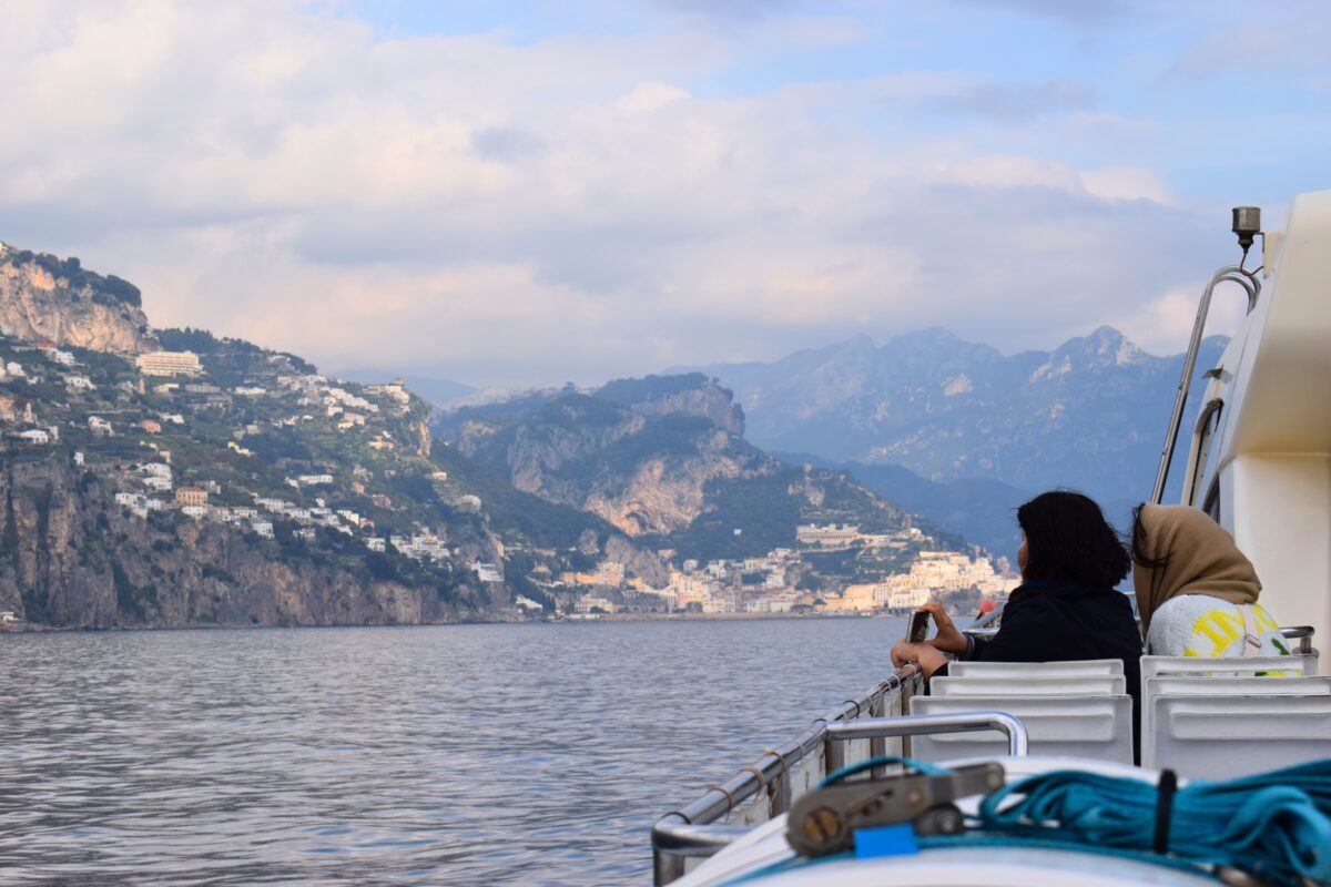 Ferry in Amalfi Coast.