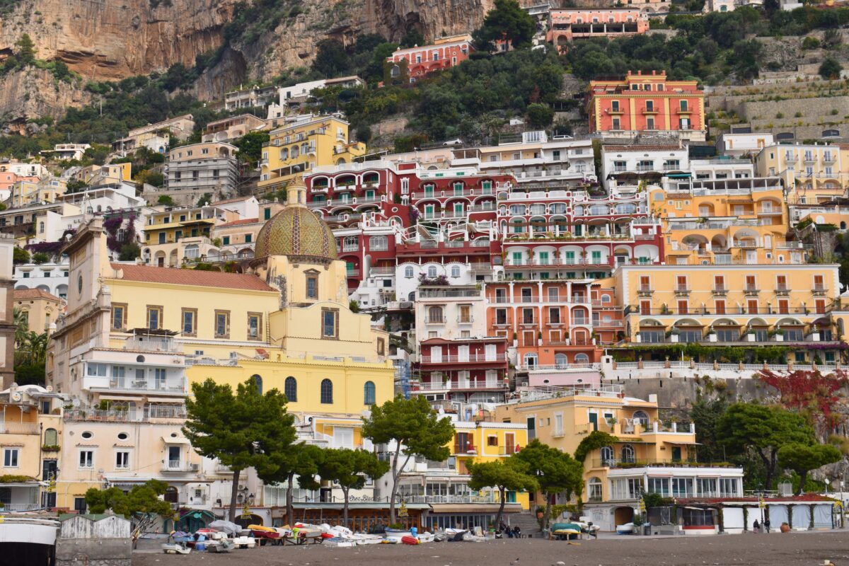 The city of Positano in Italy.