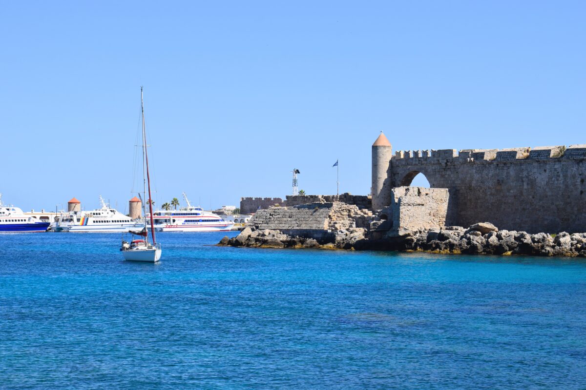 Rhodes in Greece.