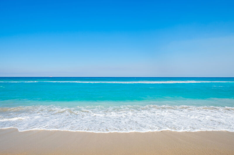 A beach at West Palm Beach County, Florida.