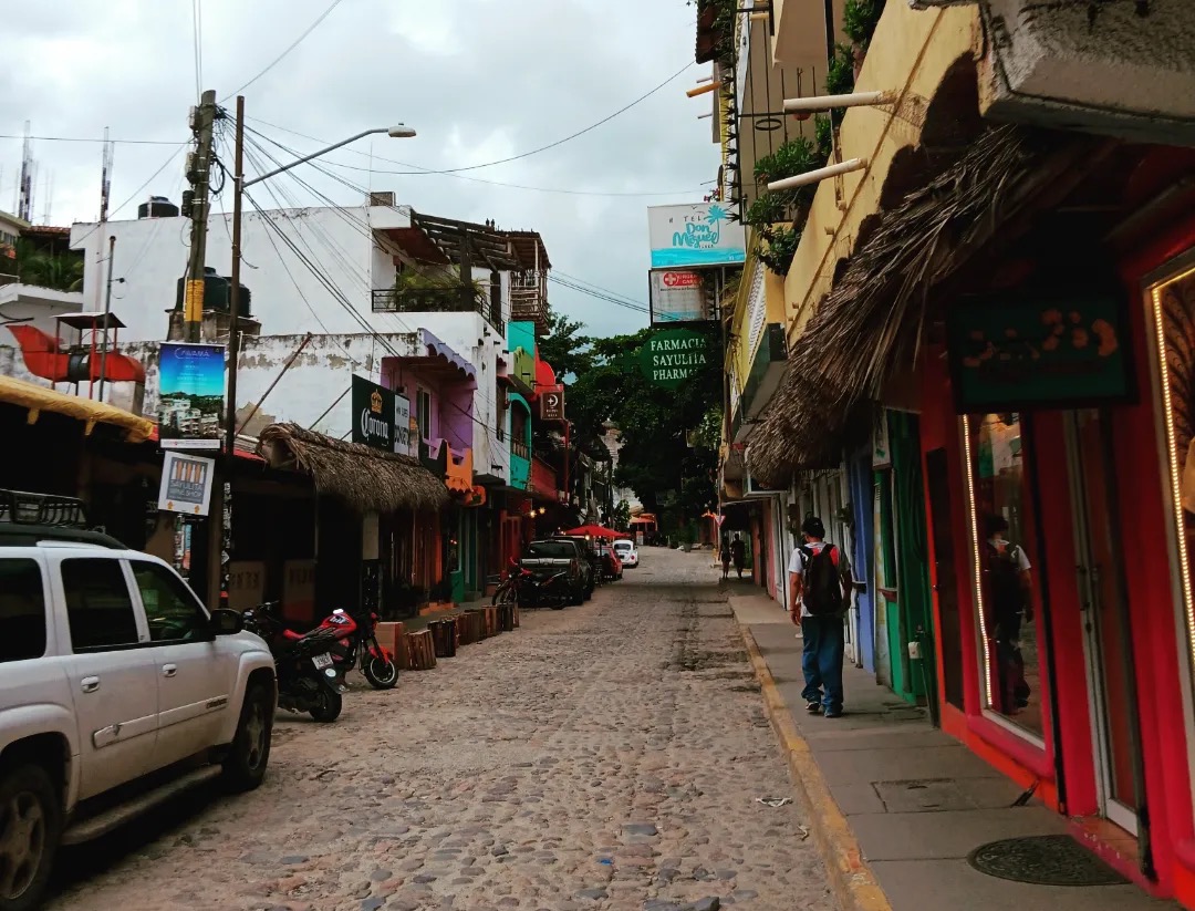 Downtown city of Sayulita.