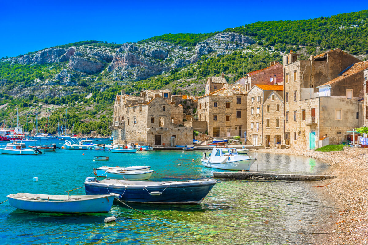 Dalmatian landscape in Croatia, Island Vis.