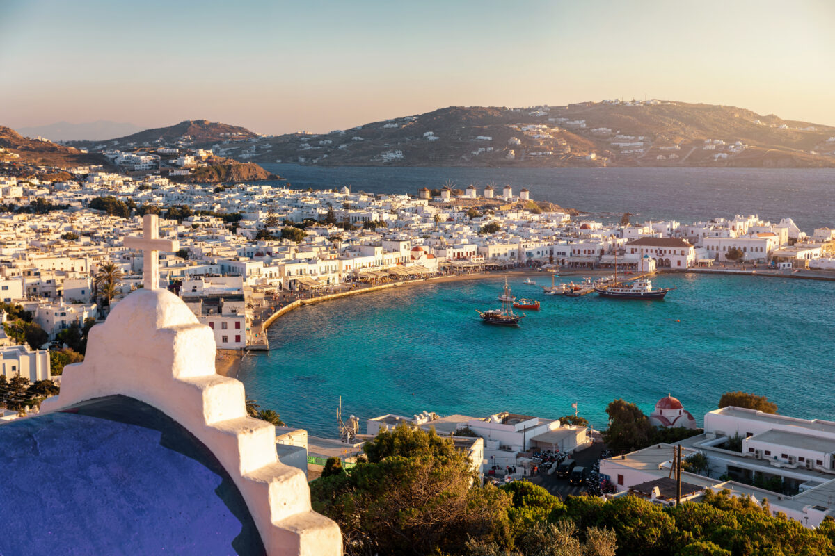 Mykonos island, Greece.