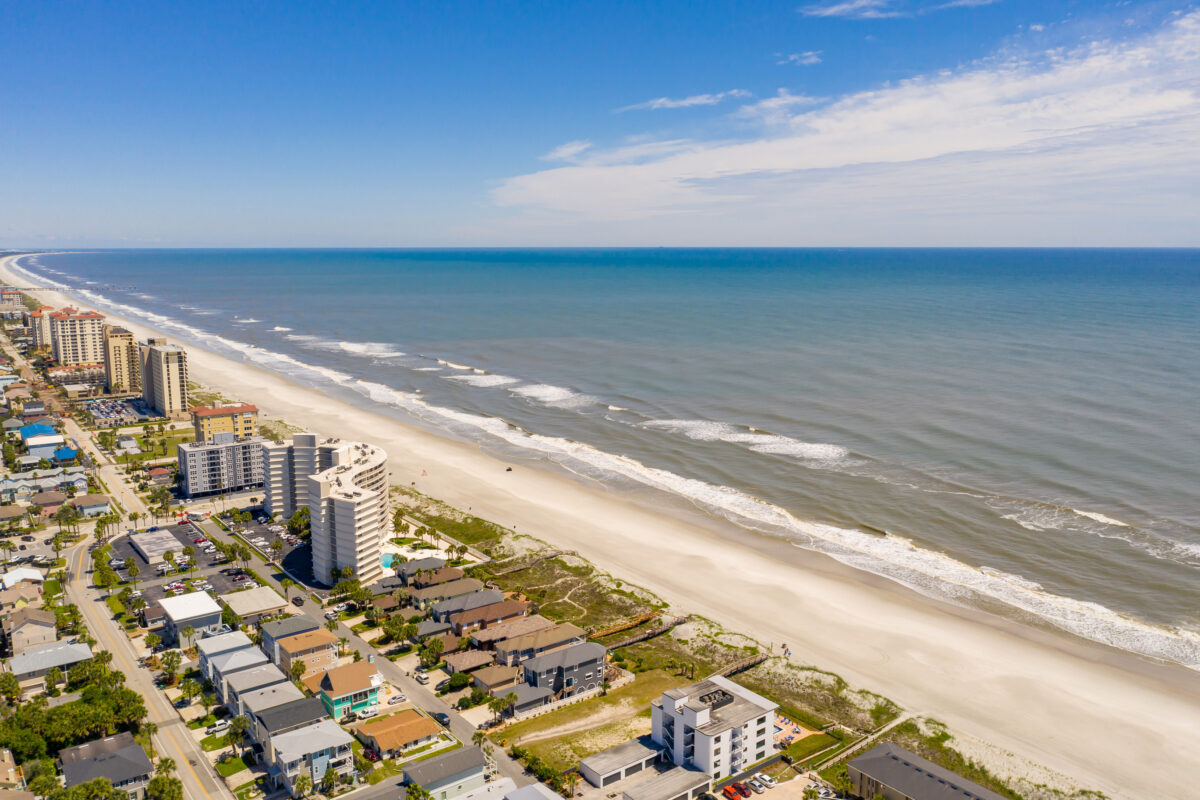Aerial photo Jacksonville Beach FL.