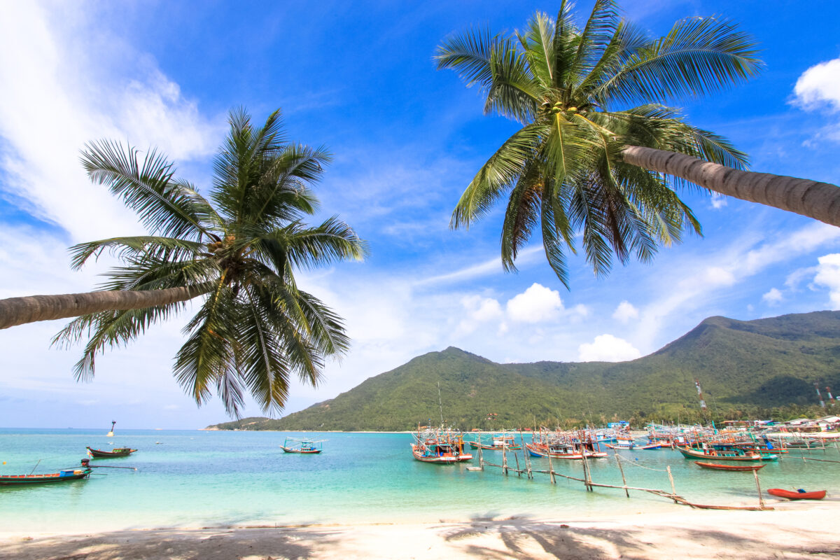 Chaloklum Beach Koh Phangan Beach in Thailand.