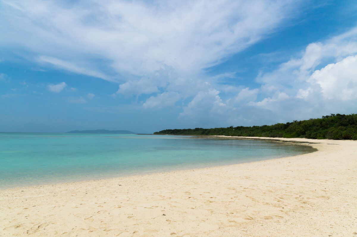 Kondoi Beach in Taketomi Island, Okinawa Japan.