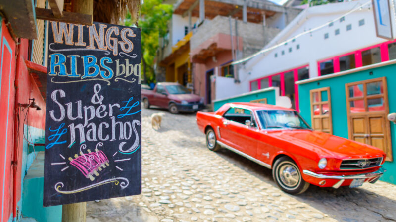 Street food in sayulita town.