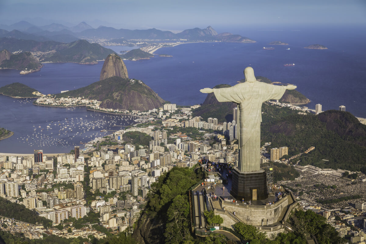 Aerial view of Rio de Janeiro.