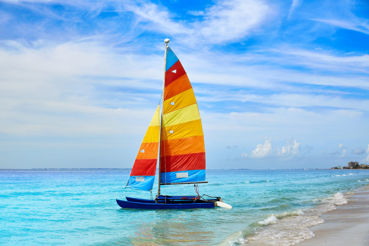 Florida fort Myers beach sailboat