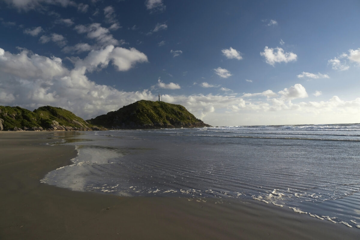 Lighthouse of Farol das Conchas, Ilha do Mel, Paranagua, Parana State, Brazil.
