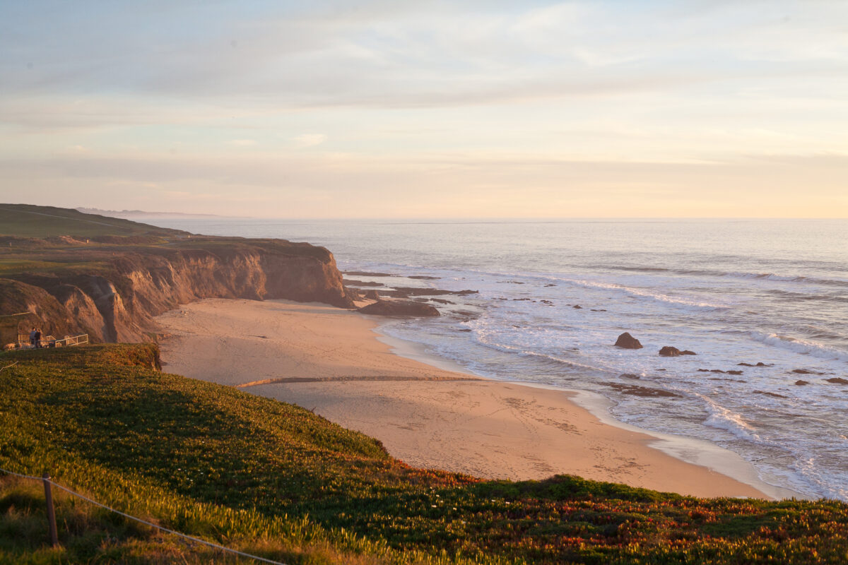 Manhattan Beach, Half Moon Bay, California, USA before sunset