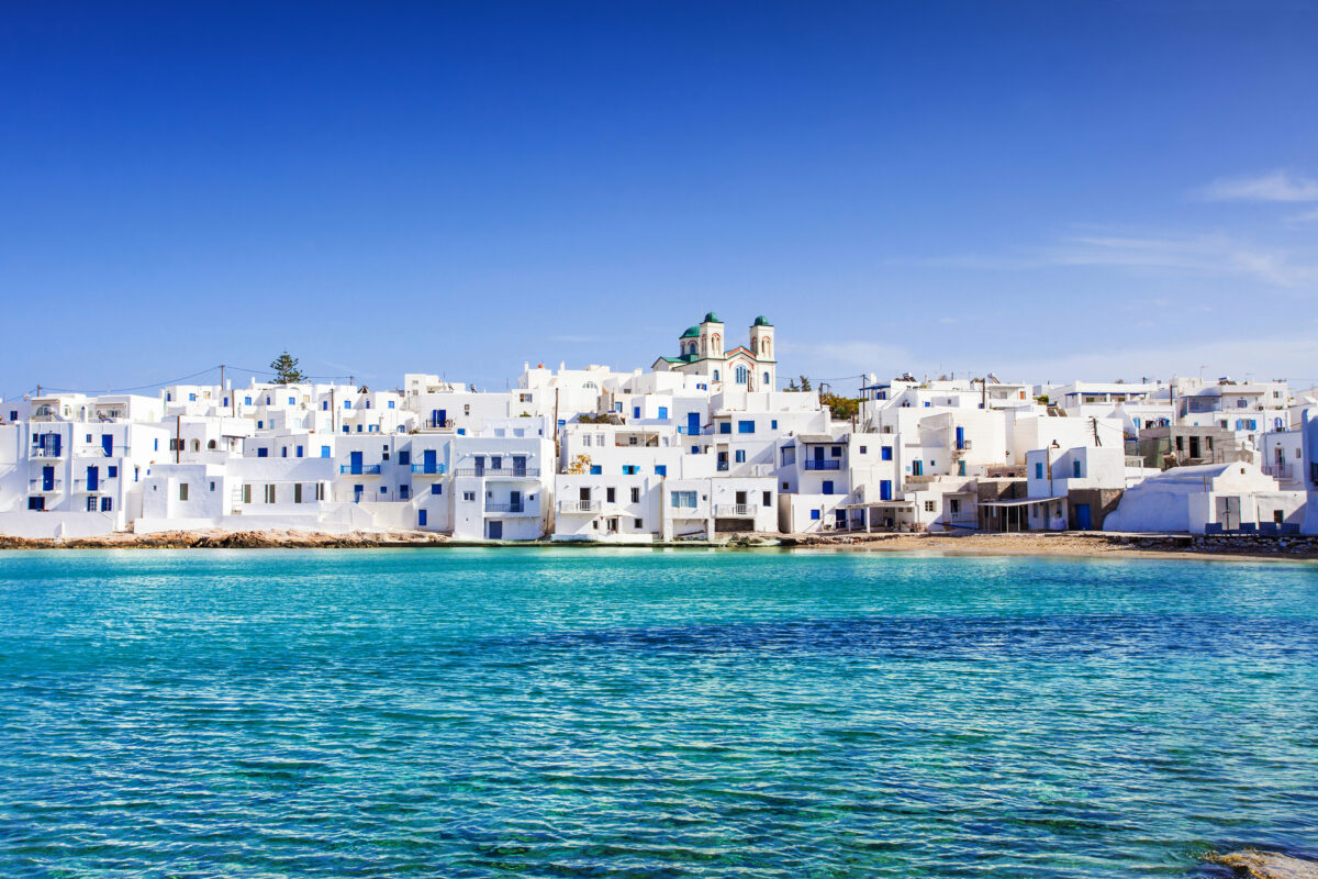 Beautiful Naousa village, Paros island, Cyclades, Greece.