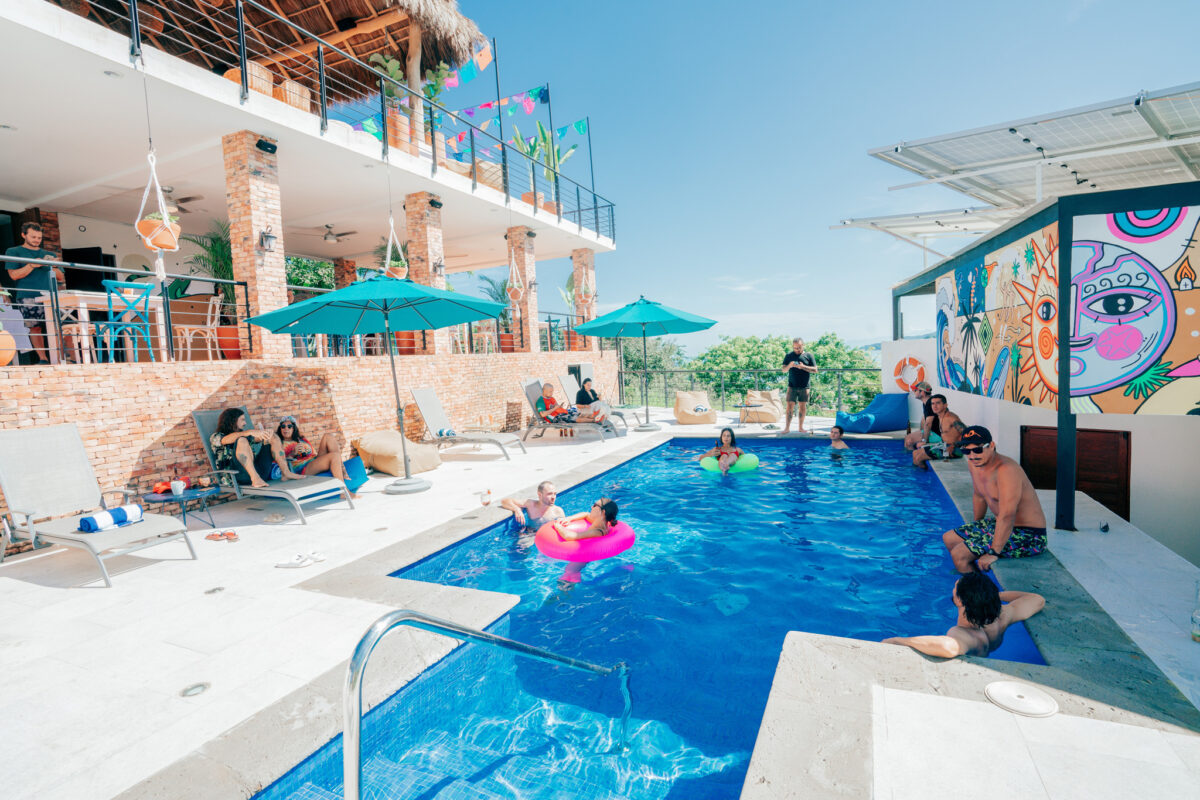 Pool at Viajero hotel in Sayulita.