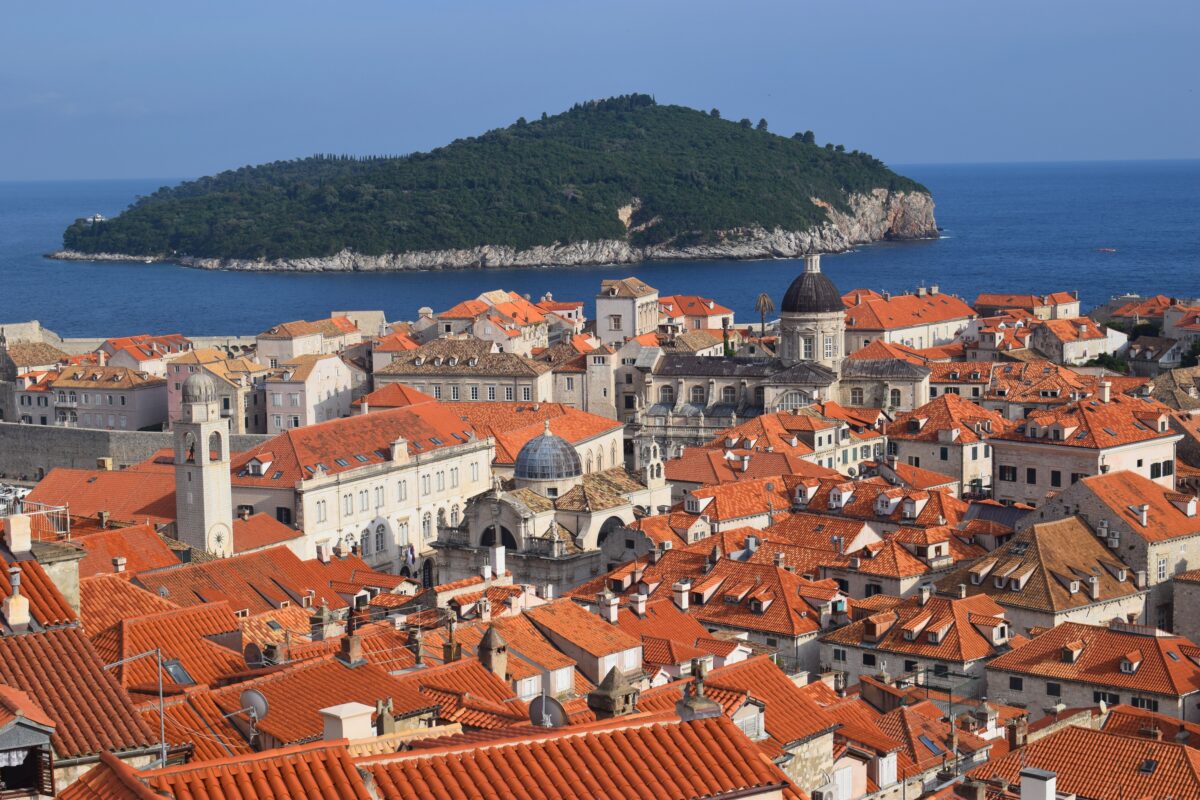 View of Lokrum island.
