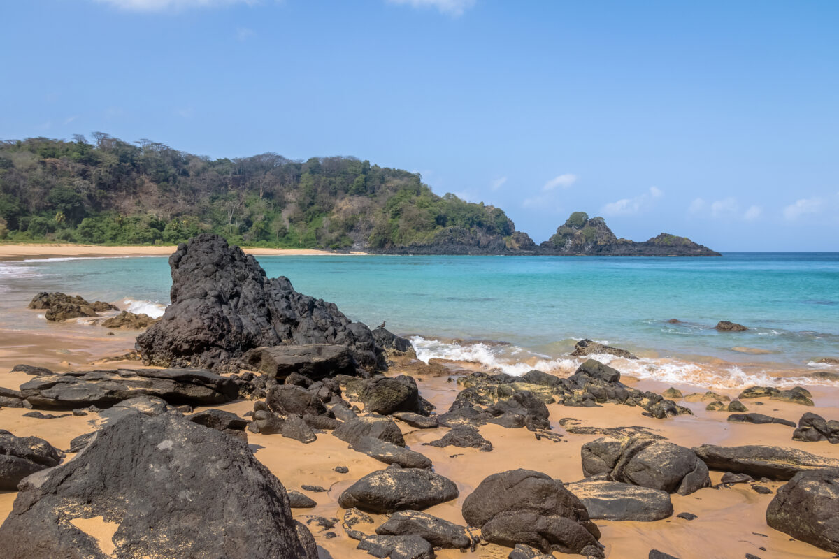 Praia do Sancho Beach in Fernando de Noronha, Pernambuco, Brazil