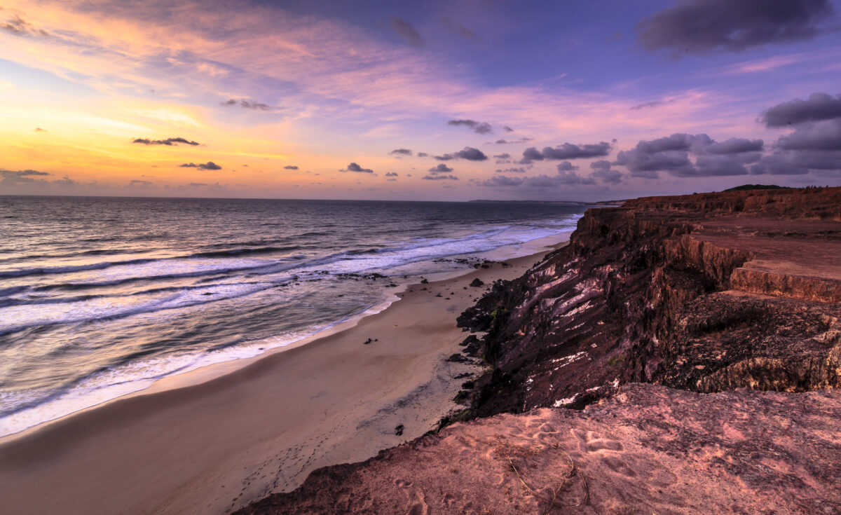 Colorful Sunset Pipa, Tibau do Sul, Rio Grande do Norte, Brazil
