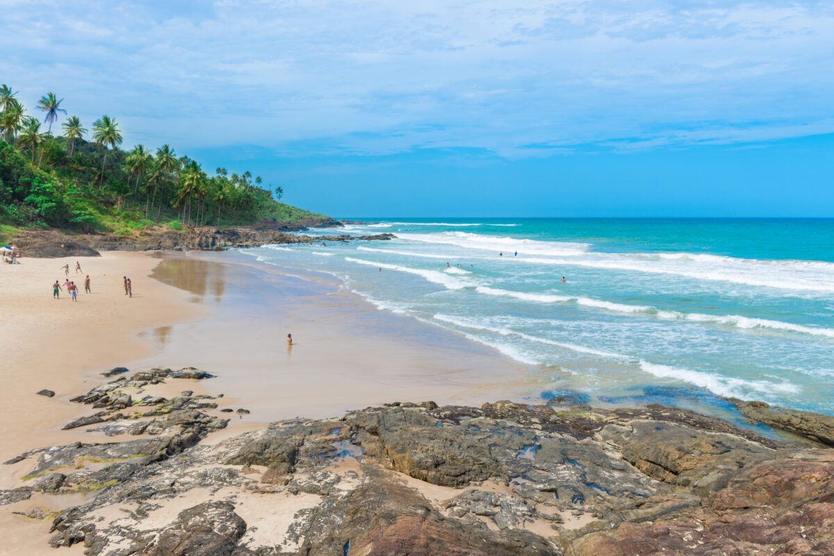 Amazing wild coastline in Itacare at the Bahia state in Brazil.
