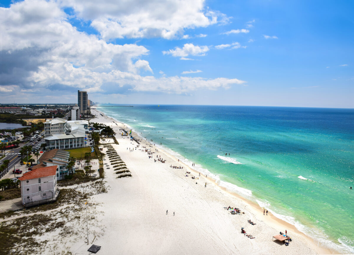 Aerial Panama City Beach, Florida, USA.