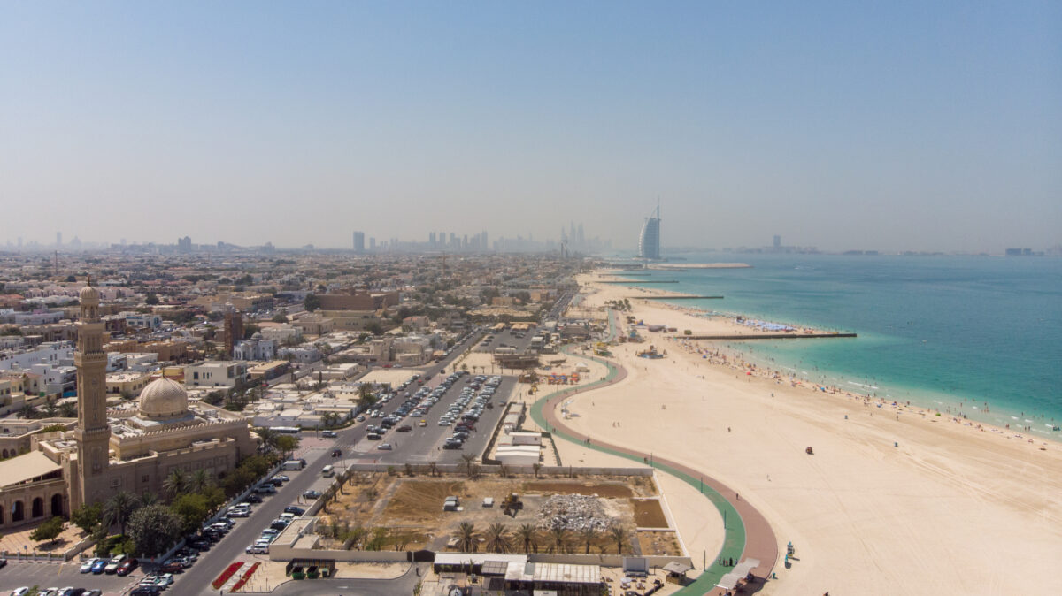 Stunning view of kite beach dubai