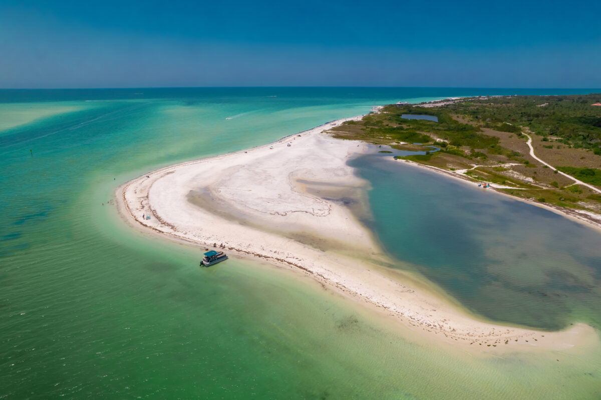 Panorama of Caladesi island.