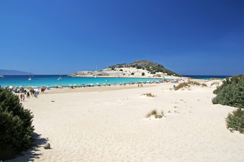 Simos beach, in Elafonisos island, Greece.
