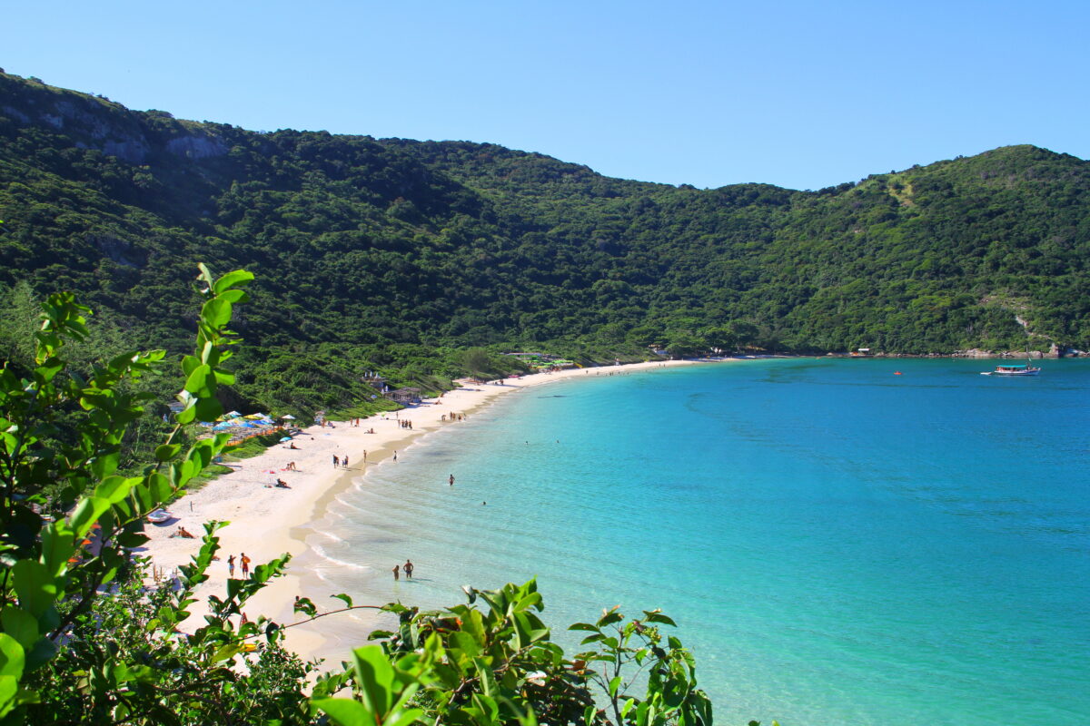 Beautiful Forno Beach in Arraial do Cabo, Rio de Janeiro.