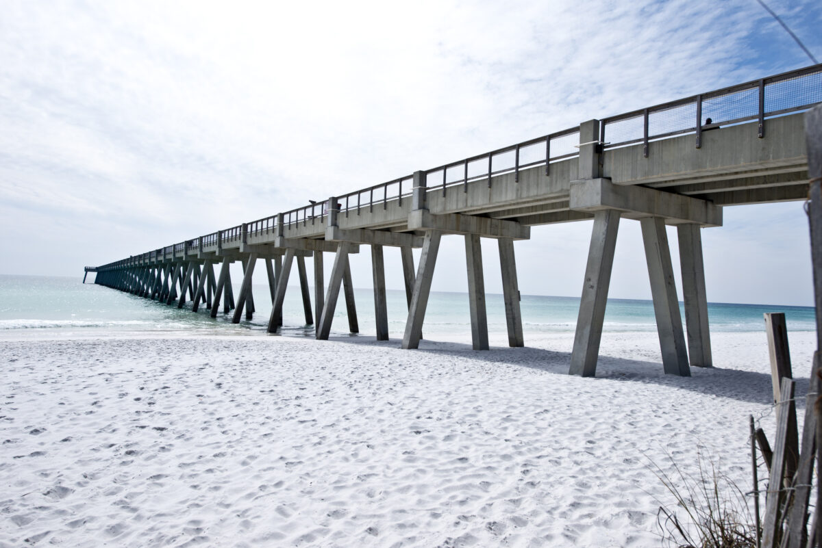 Fishing pier in Navarre, Florida. 