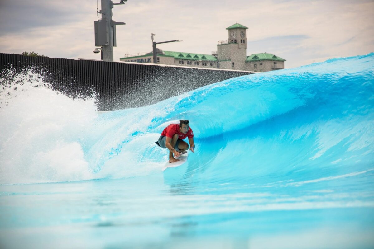 man surfing at Atlantic Park Surf