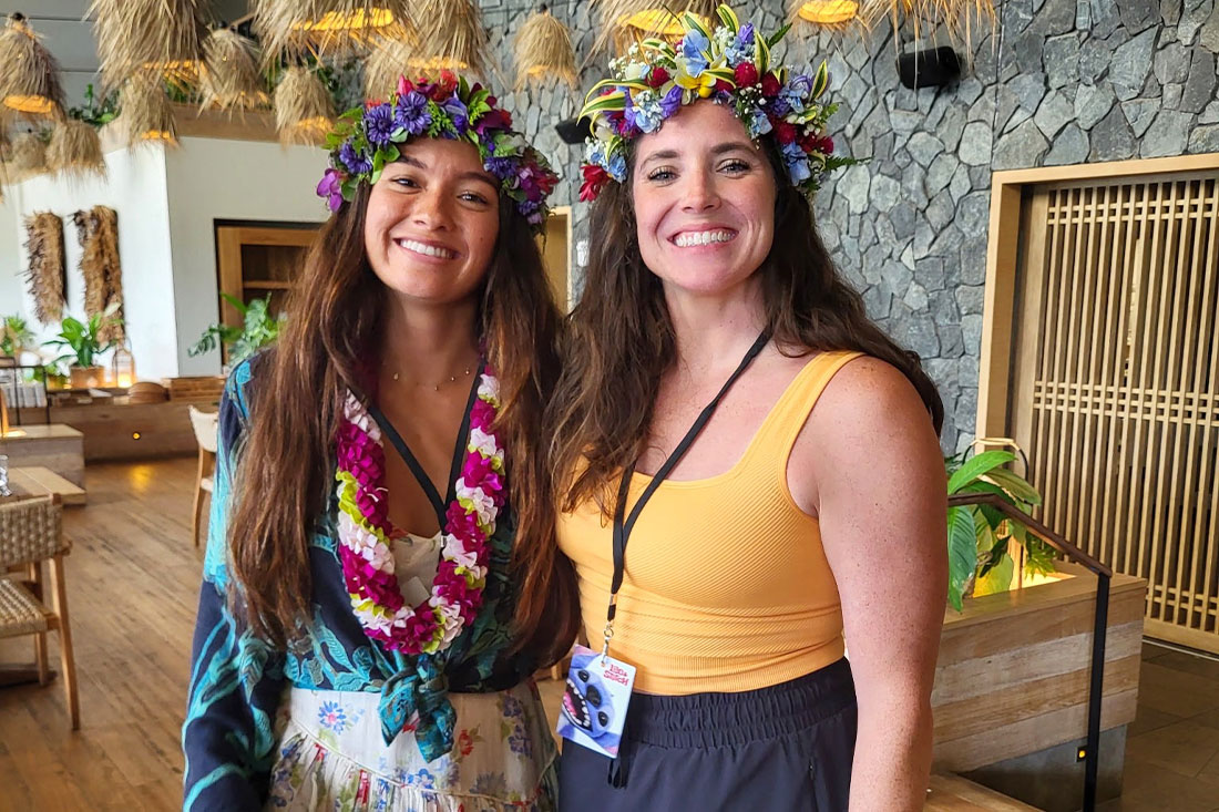 Sydney Agudong and Amanda Ogle