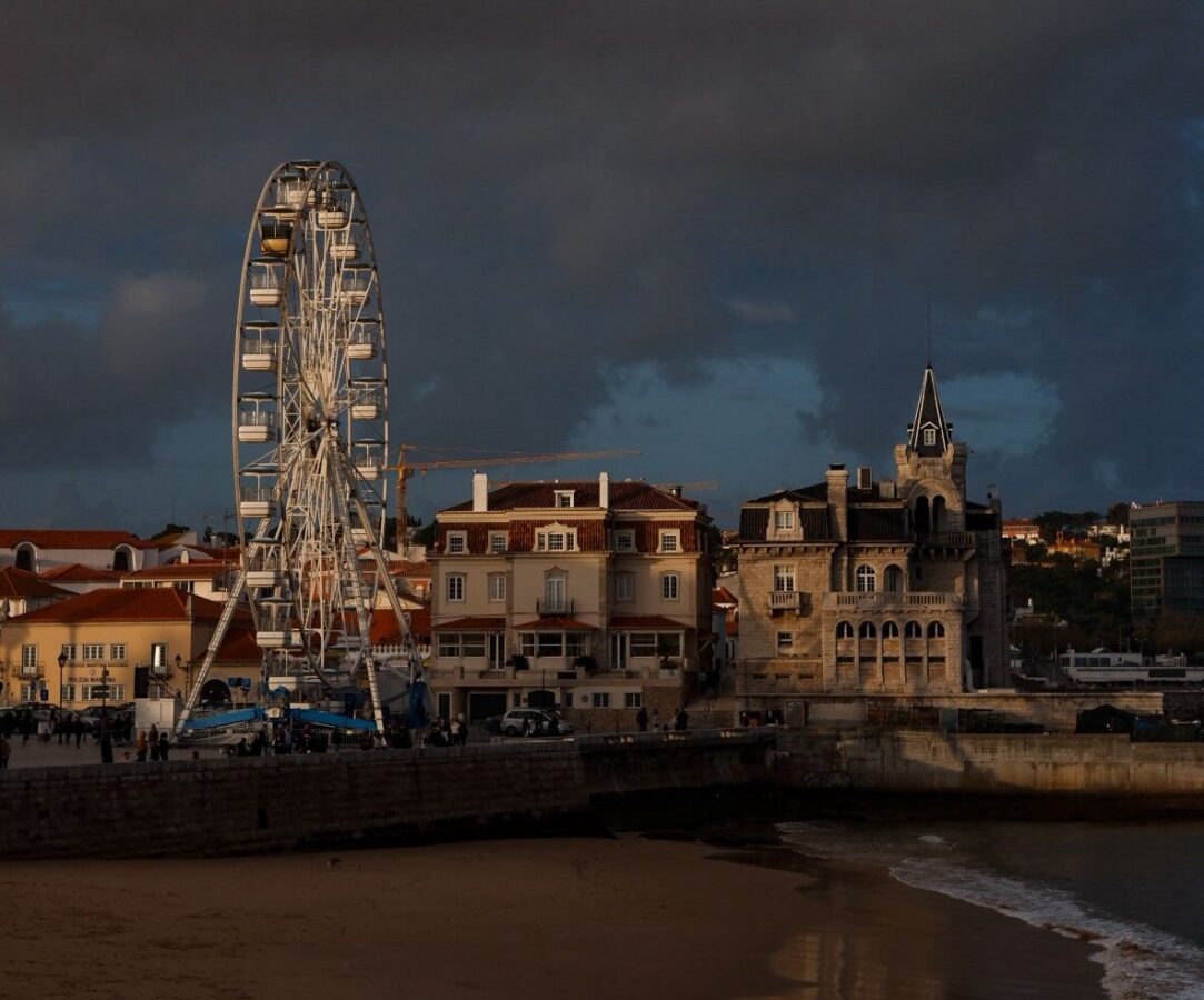 Cascais main square from beach
