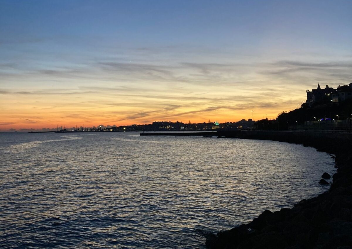 Cascais sunset from main beach