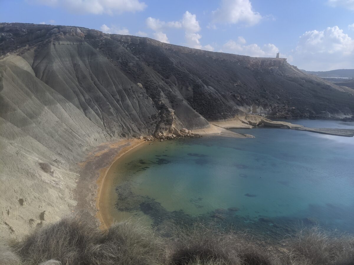 Gnejna bay Malta.