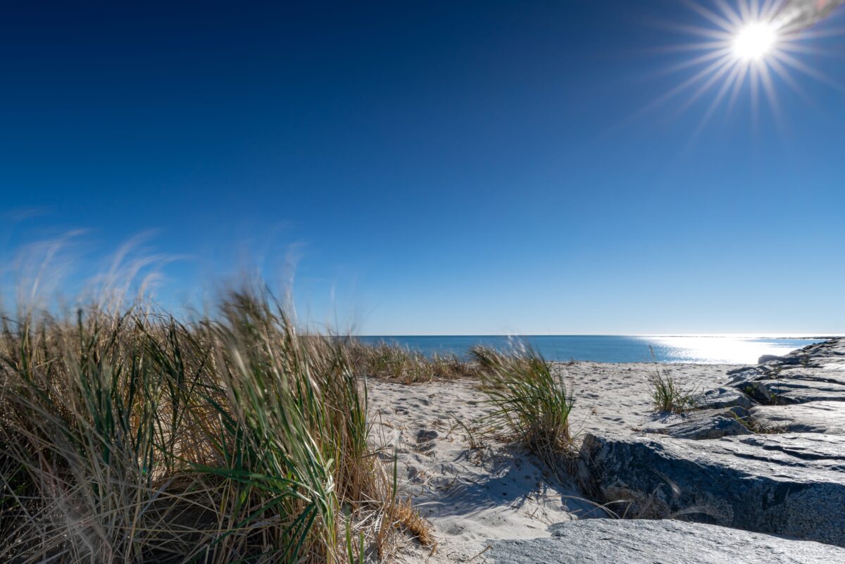 Thatcher Park Beach located in Yarmouth, Cape Cod, Massachusetts.