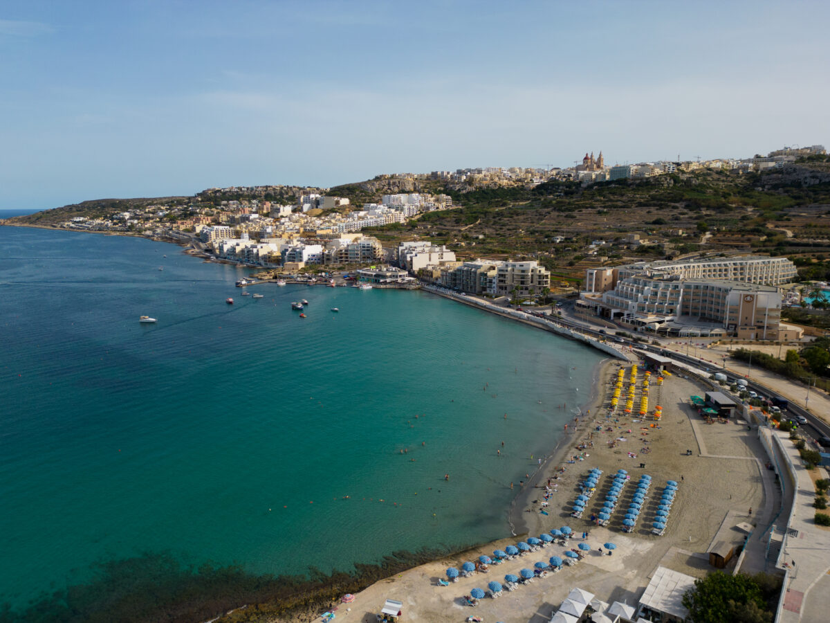 Ghadira Bay in Malta.