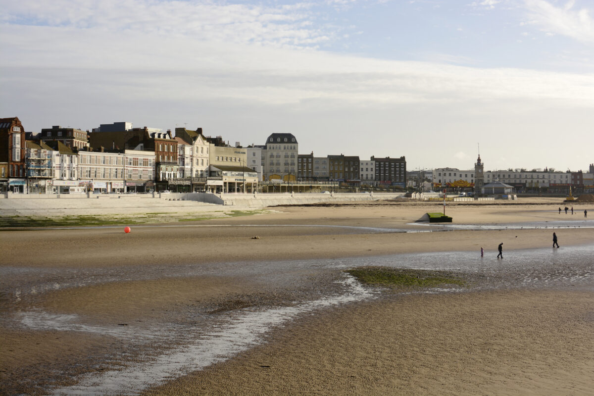 Margate seafront, Kent, England.