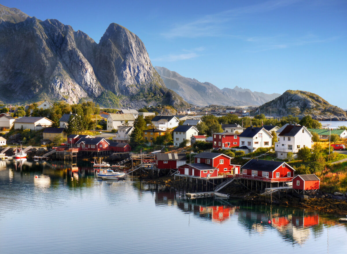 Famous Lofoten, Norway Landscape, Nordland.
