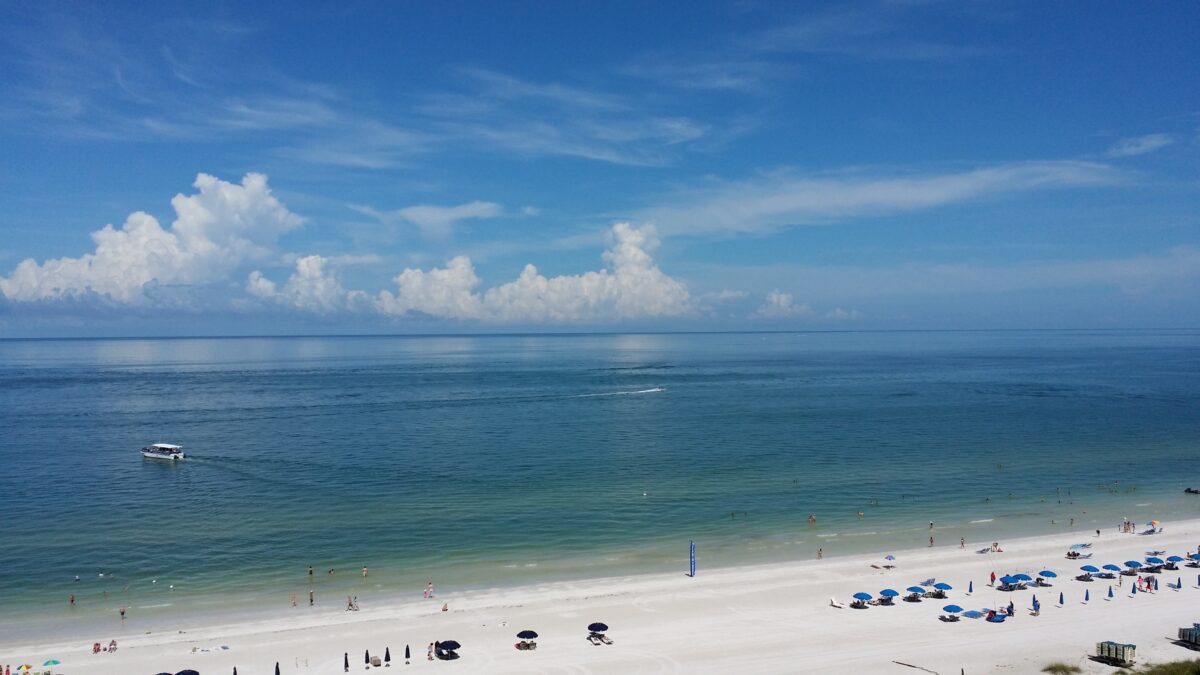 Beautiful beach view at Marco Island, Florida.